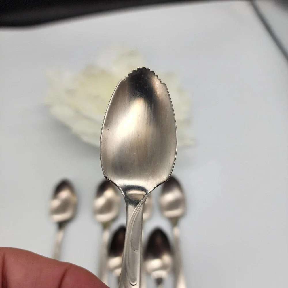 7-Pc Set IS Co International GARDEN MANOR Grapefruit Spoons Stainless USA